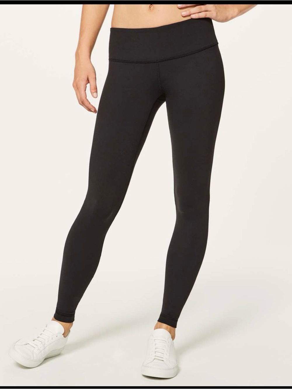 Lululemon Wunder Under Low Rise Black Full Length Leggings Size 6